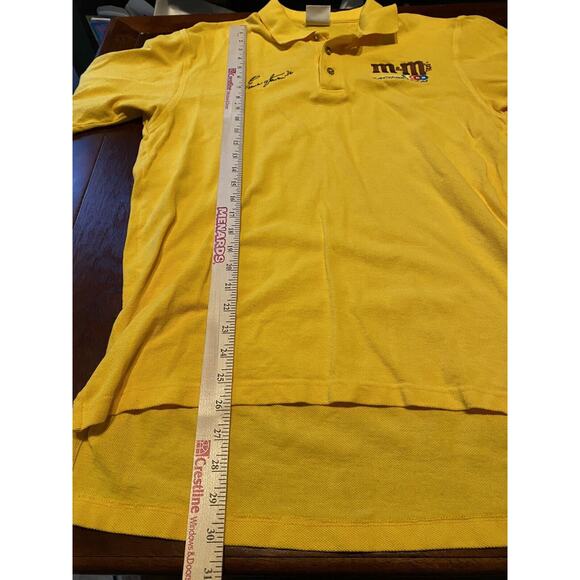 Ernie Irvan NASCAR #36 MB2 Racing M&M's Polo Medium VTG Classic Hi Low Racing - Picture 4 of 6